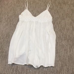 One Teaspoon white shorts romper in size xs.